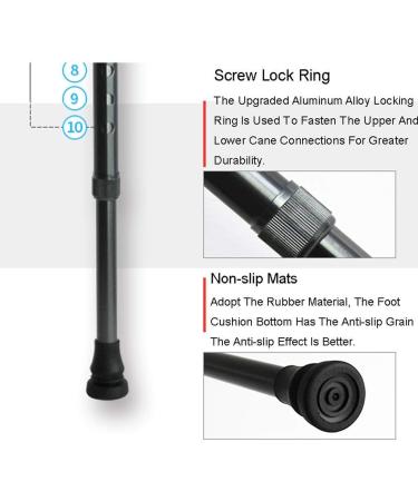 Axillary Crutches Lightweight Telescopic Adjustable Arm Cuff Non-Slip Crutches Rehabilitation Aid Walking Sticks Canes Suitable for Adults and Teenagers Ergonomic Handles Comfortable Grip Selfless - Buy Online on GoSupps.com