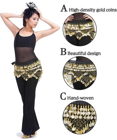 Shop Chiffon Hip Towels & Belly Dance Belts | Indian Dance Accessories with Gold Coins for Parties & Celebrations - Buy Online on GoSupps.com