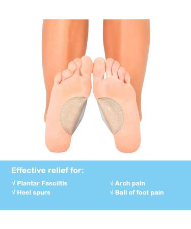 Arch Support Gel Insole for High Arches & Plantar Fasciitis - Comfortable Inserts for Men & Women (2 Pairs) - International Shipping Available - Buy Online on GoSupps.com