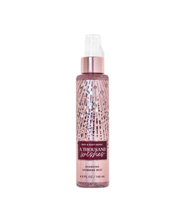 Bath and Body Works Diamond Shimmer Mist 4.9 Fluid Ounce (A Thousand Wishes) A Thousand Wishes 4.9 Fl Oz (Pack of 1)