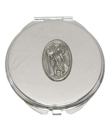 St Christopher Compact Mirror Handbag Gift With Free Engraving 345