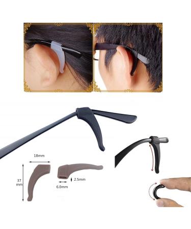 Quesuc 10 Pairs of Non-Slip Silicone Glasses Accessories - Secure Sports & Reading Ear Hooks - Buy Online on GoSupps.com