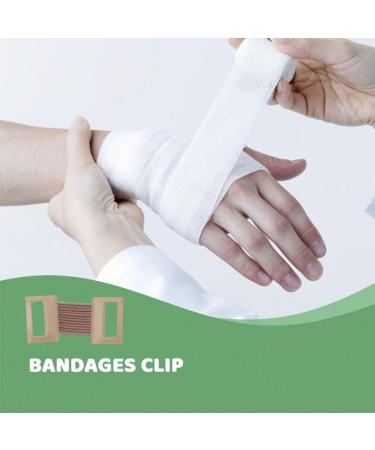 Elastic Bandage Clips - 100pcs Stretch Metal Clasps for Secure Bandage Fixing | Replaceable Wrap Fasteners - Buy Online on GoSupps.com