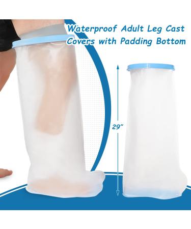 Sumifun Extra Large Shower Foot Protector - Waterproof Adult Leg Cast Cover with Non-Slip Padding - Keep Cast Dry and Protected - Buy Online on GoSupps.com