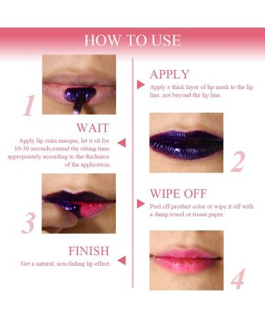 Fengyang Peel Off Lip Liner Stain Waterproof Lip Liner Peel Off Matte Lip Gloss Long Lasting Peel Off Matte Lip Gloss Peel Off Lipstick Makeup for Women - Buy Online on GoSupps.com