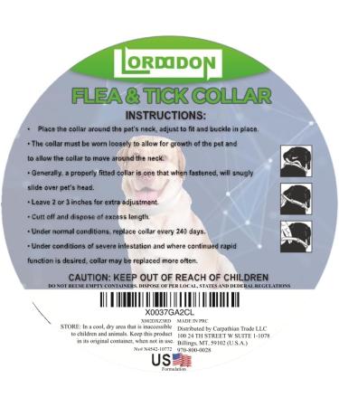LORDDDON Repellent Dog Collar with Reflectors, Adjustable Design - 8 Months Protection - Small, Medium, Large - Buy Online on GoSupps.com