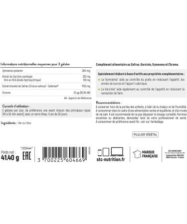 STC NUTRITION - Satieline - Stop hunger & cravings - Reduces sugar cravings - Proven results - Vegan - Patented active ingredients - Buy Online on GoSupps.com