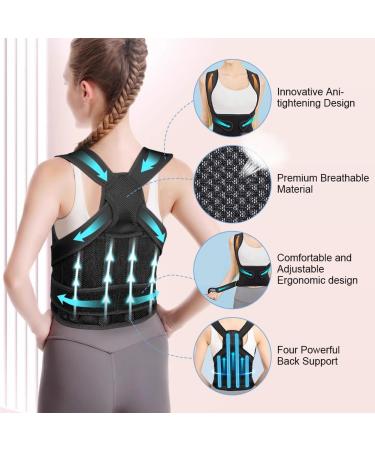 ACWOO Adjustable Posture Corrector for Men & Women - Breathable Back Straightening Trainer - Buy Online on GoSupps.com