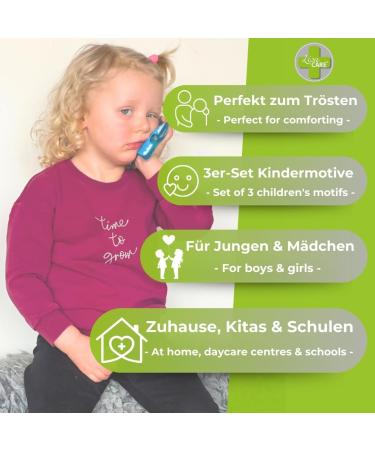 Lisacare Cooling Pads for Children - 3-Set Cold Warm Compresses with Frog Dragon & Elephant Motifs - Non-Toxic & Versatile Cool Packs - Buy Online on GoSupps.com