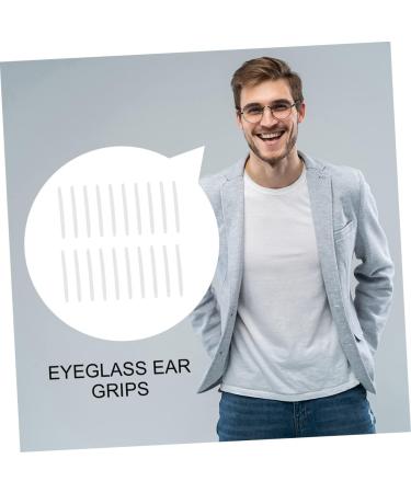 Lalafina 20-Piece Clear Glasses Slipcover Set | Transparent Silicone Holders for Sunglasses & Frames | Slipproof Ear Sparkling White | 6x0.3x0.3cm - Buy Online on GoSupps.com