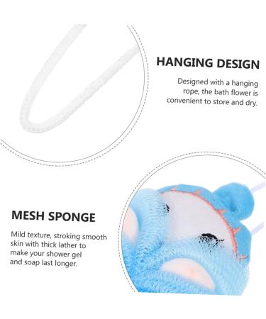 Healeved 2pcs Children s Bath Loofah Sponge - Cartoon Animal Body Wash Shower Loofahs for Kids & Newborns - Buy Online on GoSupps.com