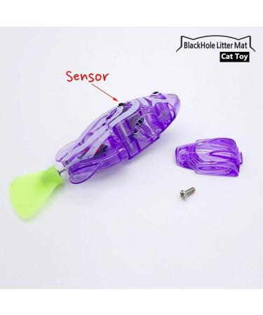 Interactive Swimming Robot Fish Toy for Cat with LED Light (4 pcs) BlackHole Litter Mat Cat & Dog Toy to Stimulate Your Cat's Hunter Instincts - Buy Online on GoSupps.com
