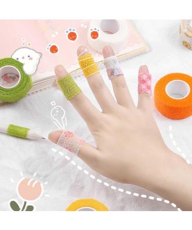 Self-Adhesive Finger Guard Nail Protector 7-Roll Bandage Set | Waterproof Elastic Tape for Sports | 2.5cm x 4.5m | Cohesive Stretch Wrap - Buy Online on GoSupps.com
