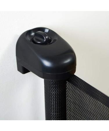 EasyBaby Retractable Safety Gate - 33'' Tall, Extends up to 55'' Wide, Black - Child & Pet Proof for Stairs, Doorways - Indoor/Outdoor - Buy Online on GoSupps.com