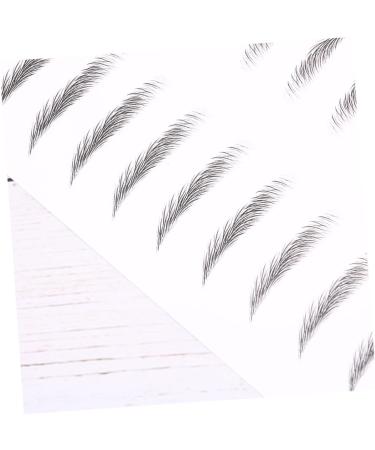 Housoutil Black Eyebrows 6 Sheets Pairs Authentic Eyebrows Tattoos Artificial Eyebrow Patch Eyebrow Stickers Water Proof 6d - Buy Online on GoSupps.com