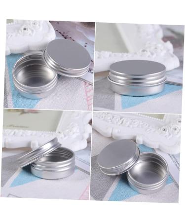 TEHAUX Box travel jar cosmetic sample jars Powder Jar Aluminum Storage Jar cosmetic sample tin containers round cream pot aluminum tin jar jars with lids empty cream jar Salve Jar nut tea - Buy Online on GoSupps.com