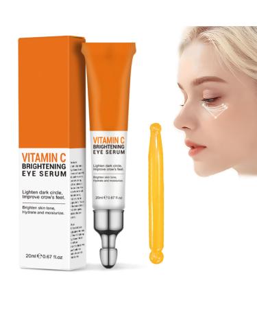 XdealCozyxc 20ml Vitamin C Eye Cream for Anti Wrinkle Brightening Firming Rejuvenate Under Eye