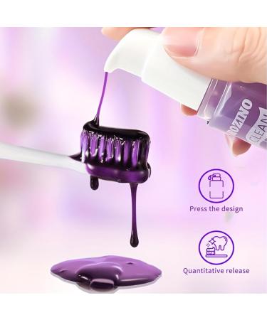 Purple Toothpaste Purple Whitening Toothpaste for Fresh Breath & Sensitivity Relief Deep Cleaning Stain Removal Whitening Press Bottle (1.02OZ Fresh Mint) Fresh Mint 1 Fl Oz (Pack of 1) - Buy Online on GoSupps.com