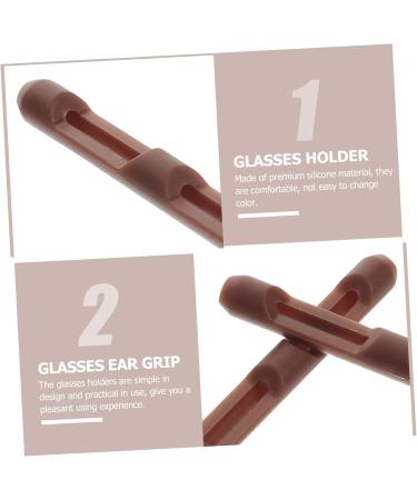 Healeved Eyeglass Temple Holder - 10 Pairs Medium Coffee Strap Connector for Sports & Safety Glasses - International Shipping Available - Buy Online on GoSupps.com