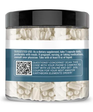 Earthborn Elements Vitamin C 200 Capsules - Pure & Undiluted Formula Without Additives - Buy Online on GoSupps.com