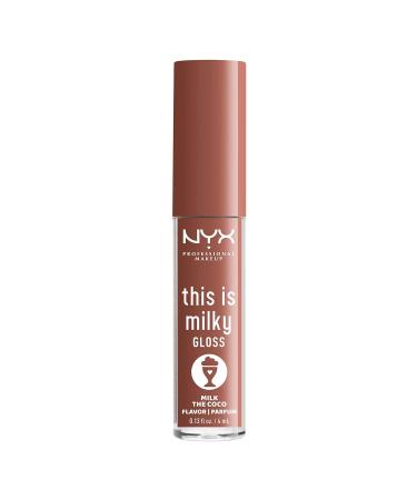 Nyx Professional Makeup Milky Gloss Lip Gloss - 12 Hour Hydration Vegan, Milk The Coco (Dark Chocolate) Milkshakes - Buy Online on GoSupps.com