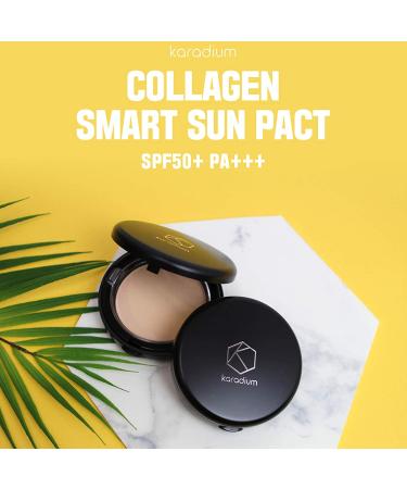[KARADIUM] Collagen Smart Sun Pact 11g - Silky Finish Pact with Long Lasting Sebum Control & Sun Protection (#21) - Buy Online on GoSupps.com