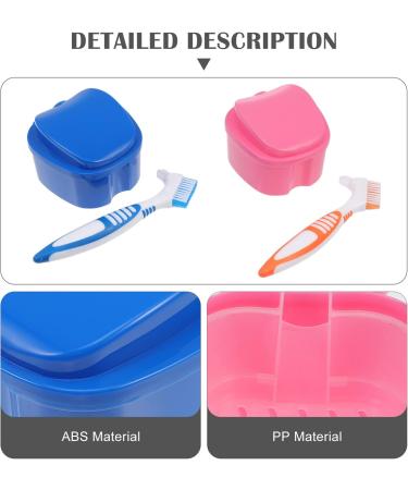 Travel Tooth Set - False Teeth Care Box with Cleaning Brush | International Shipping Available - Buy Online on GoSupps.com