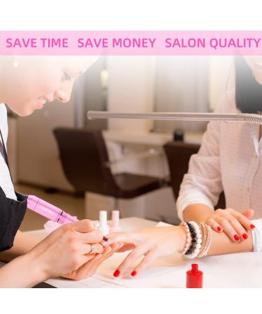 Hoinvo Professional Nail Drill Machine - 25000rpm Electric File for Acrylic Gel Nails, Two-Way Rotation, Foot Pedal Included - Manicure Pedicure Tool for Home and Salon Use - Buy Online on GoSupps.com