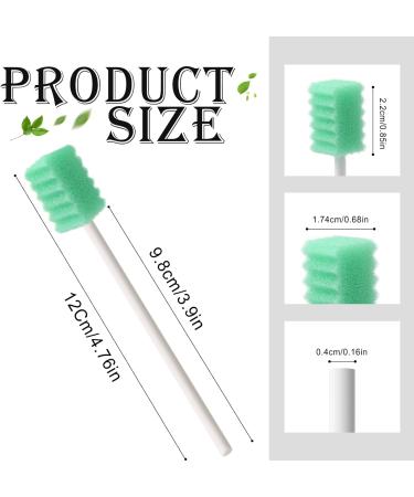 Argomax Oral Sponges Swabs - 100 Pcs Cyan Oral Care Foam Cleaning Mouth Swabs for Hygiene - Buy Online on GoSupps.com