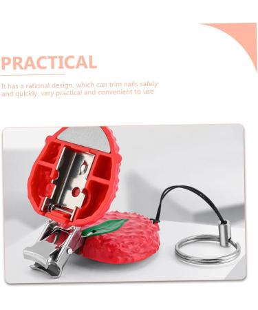 FRCOLOR Strawberry Nail Scissors Nail Clippers Fruit Toddler Nail Clipper Manicure Tools Professional Nail Nippers Professional Nail for Men Portable Child Stainless Steel Key Chain - Buy Online on GoSupps.com