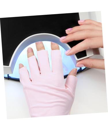 Healeved 4 Pairs Nail Gloves Manicure Gloves Protection Nail Supplies Gloves Anti Uv Gloves Uv Gloves for Nails Rays Gloves Fingerless Gloves Uv Anti Gloves Nail Anti-uv Nylon - Buy Online on GoSupps.com
