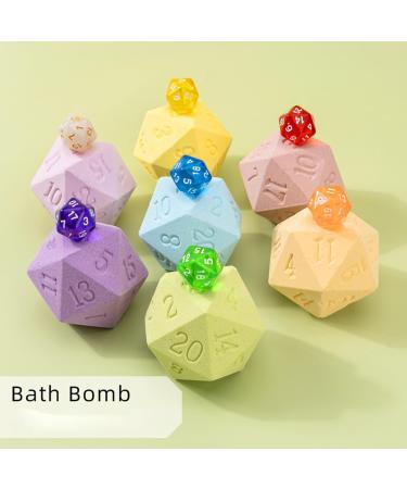  YYALYYON Polyhedral Dice Surprise Bath Pump with Hidden Toy for Relaxation Sea Salt Plant Extract Bright Colors Aromatherapy Skin Nutrition (Green Tea) - Buy Online on GoSupps.com