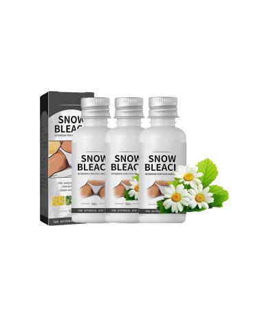 Snow Bleach Cream for Private Part Intimate Areas-Underarm Neck Armpit Knees Elbow Face and Body Skin (3Pcs)