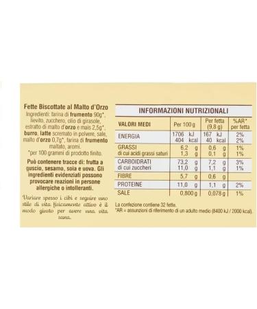  Mulino Bianco Mulino Bianco Biscottate 315 g Pack of 5 - Buy Online on GoSupps.com