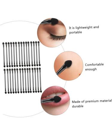 FOMIYES 60 Pcs Double Ended Eyeshadow Brush Makeup Sponge Foam Makeup Brush Beauty Eyeshadow Brush Suite Mix 12x1cmx2pcs Blackx2pcs - Buy Online on GoSupps.com