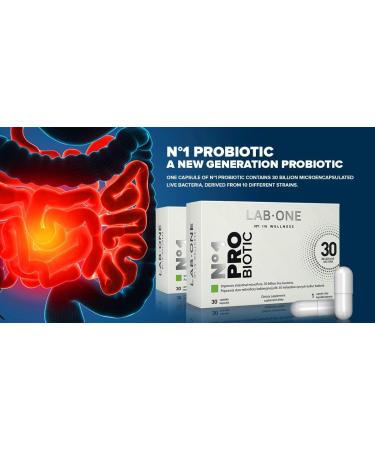 LAB ONE N1 ProBiotic + Prebiotic 30 Capsules - Modern SYNBIOTYK - Buy Online on GoSupps.com