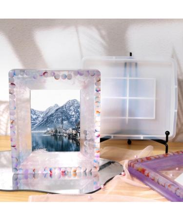 VILLCASE 5pcs Square Photo Frame Mold Frame Molding DIY Photo Frames Crafts Molds Fondant Molds Square Frame Silicone Chocolate Mold Supplies White Silica Gel Crystal Epoxy Whitex5pcs 2.2X17.7X22.7CMx5pcs - Buy Online on GoSupps.com