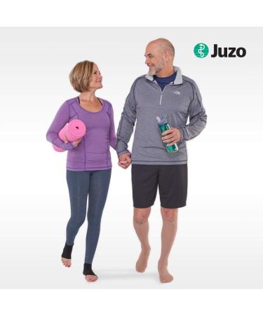 Juzo 3511 Dynamic Soft Closed Toe Stockings for Men II - 20-30 mm Hg Compression | Sili Dot Tone - Black | International Shipping Available - Buy Online on GoSupps.com