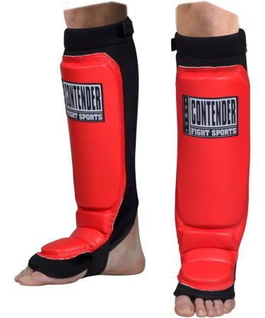 Contender Fight Sports Grappling MMA Shin Guards Youth Medium Black - Buy Online on GoSupps.com