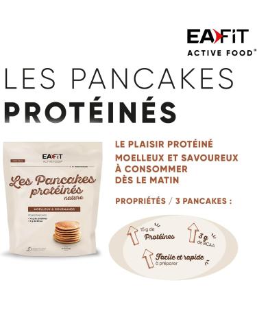 Nature Protein Pancakes - 400 g - 16 g of protein - 3 g of BCAAs per serving of 3 PANCAKES - LOW FAT - Buy Online on GoSupps.com