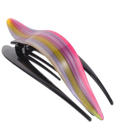 LALAFINA Banana Clip Concord Curved Hair Clips Womens French Concord Curved Hair Clip No Slip Strong Grip Beauty Accessory Fashion Pin Teeth Clamp for Thick Hair Flat Hair Clips Grip As Shown 2