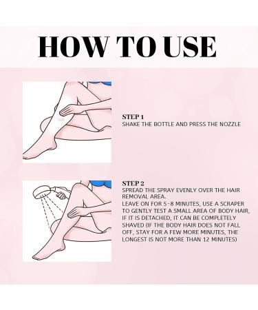 Hair Removal Cream | 100 ml Depilatory Mousse | Moisturizing Hair Removal | For Body Legs Arms Underarms Bikini Line Chin Pubic Area Intimate Area and Vaginal Area - Buy Online on GoSupps.com