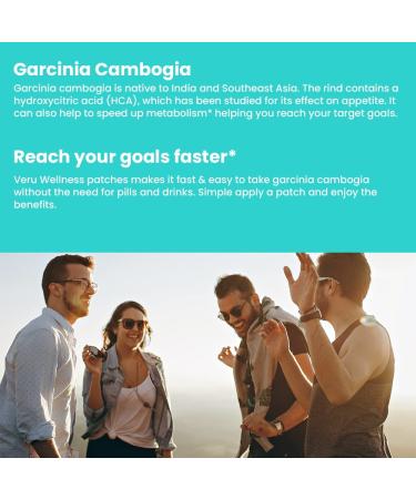 Veru Wellness Garcinia Cambogia Weight Management Patch - Pure Blend with Apple Cider Vinegar, B12, Green Coffee Bean - Natural Energy and Carb Blocker - Buy Online on GoSupps.com