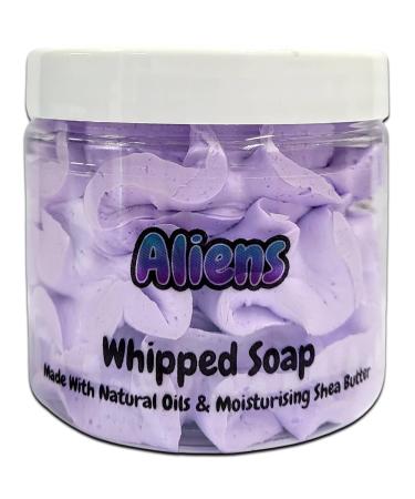 Aliens Whipped Soap Body Wash - 150g - Natural Oils and Butters - Perfume Scent - Vegan Friendly - Puddle of Wax - Made in the UK