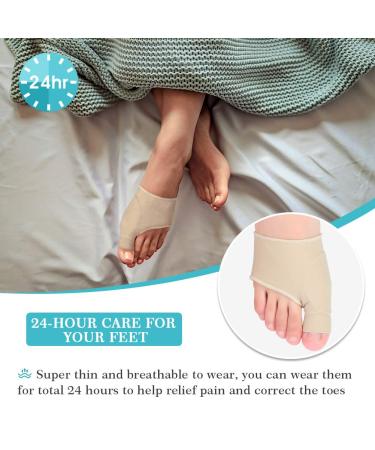 Yosoo Health Gear Bunion Corrector Sleeve - Bunion Relief Toe Protectors with Gel Cushion Pads for Men and Women - Hallux Valgus Correction - 1 Pair - Buy Online on GoSupps.com