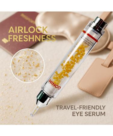 GONIM Eye Gel with Caffeine & Niacinamide Hydrating Under Eye Gel Serum with Collagen Peptides & Retinol for Fine Lines Dark Circles and Puffiness Reduce Wrinkles Hydrating Gel Base 0.34oz/10ml - Buy Online on GoSupps.com