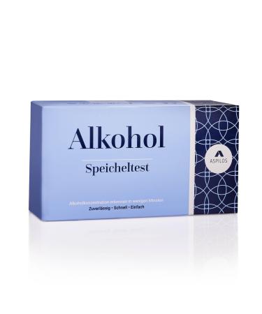 ASPILOS alcohol quick test - alcohol tester for home - result in 3 minutes - reliable & precise - medical tests with laboratory quality