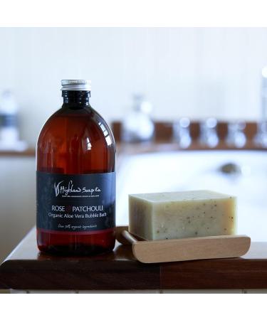 Highland Soap Company Rose & Patchouli Bubble Bath 500ml - Luxurious Relaxation for International Shipping - Buy Online on GoSupps.com