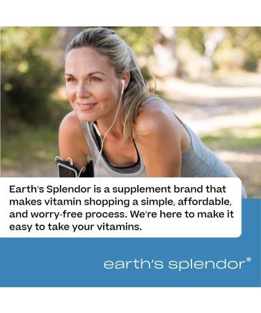 Earth's Splendor Vitamin B12 Energy Supplements - Gluten Free, No Artificial Color or Flavor, 1000mcg 200 Tablets - Energy Metabolism Support - Buy Online on GoSupps.com
