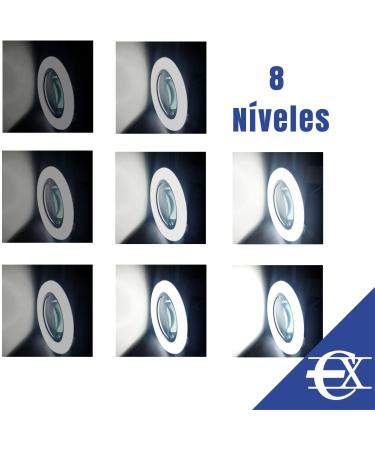 Buy EuroXanty Middle Lamp with LED & 8 Intensity Levels - Swan Neck Magnifying Glass | International Shipping - Buy Online on GoSupps.com